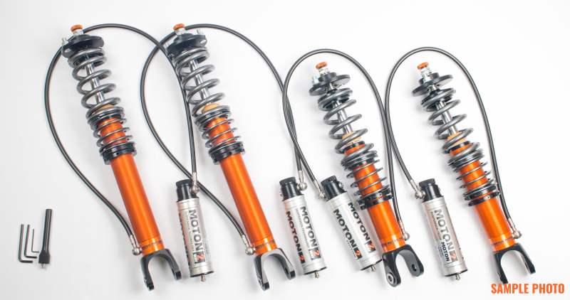 Lotus Emira Coilover Suspension Kit - Front + Rear - Moton - 2-Way Clubsport with Remote Reservoir - `21-`27